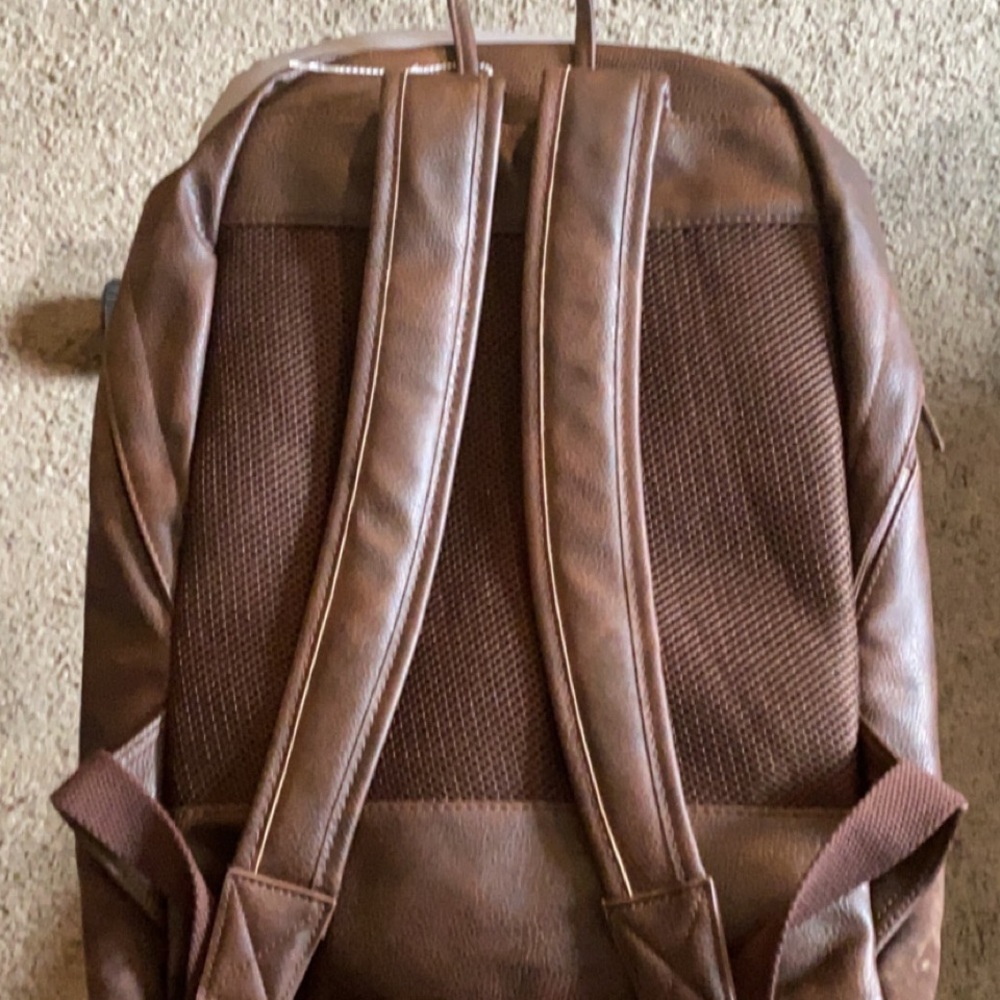 Faux Leather Backpack